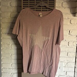 Magnolia Pearl Dusty Pink Star Tee